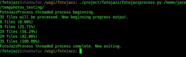 Thread progress output on the command-line.