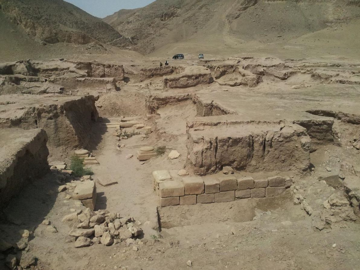 The ruins of Takhti Sangin.