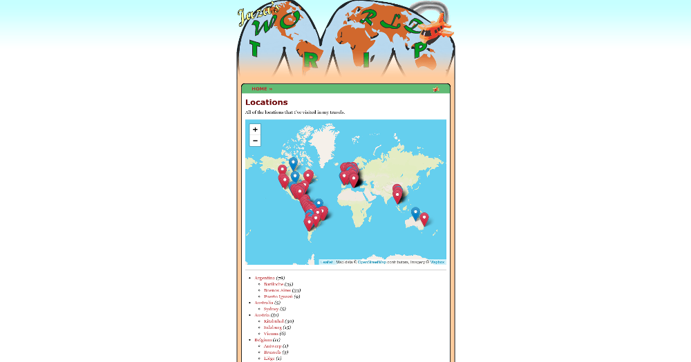 The Leaflet and Mapbox powered location map.