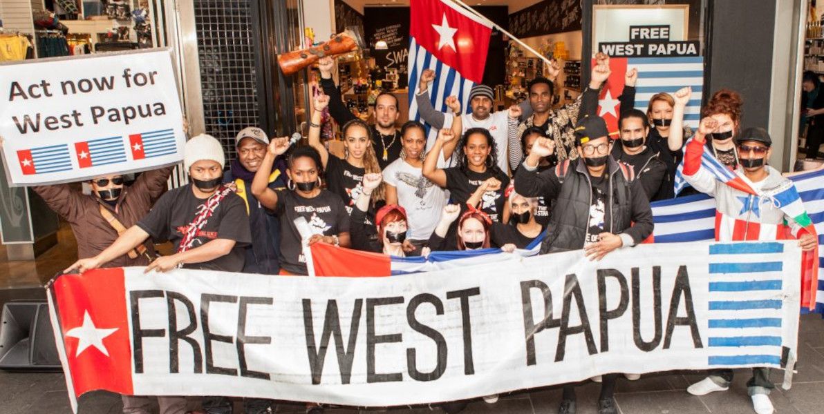 Protesting for West Papuan independence