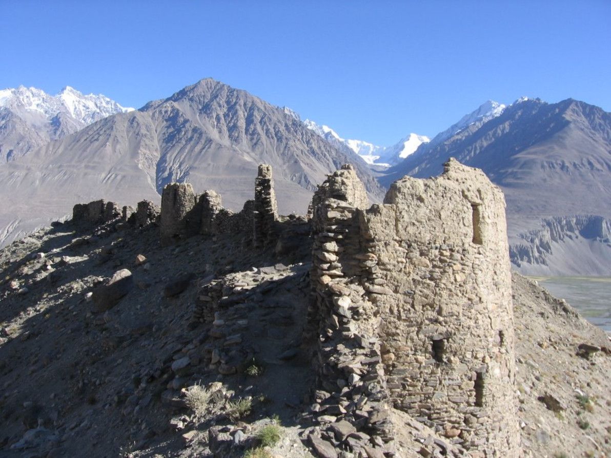 Kaakha fortress, overlooking the Panj river.