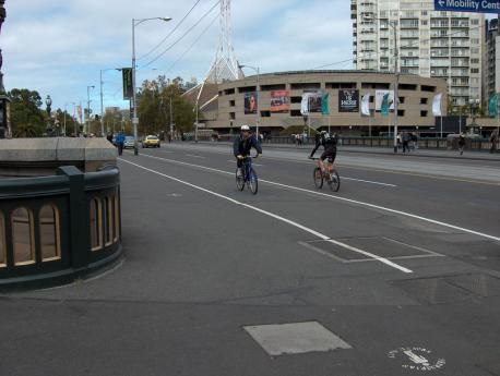 Cyclists in Melbourne